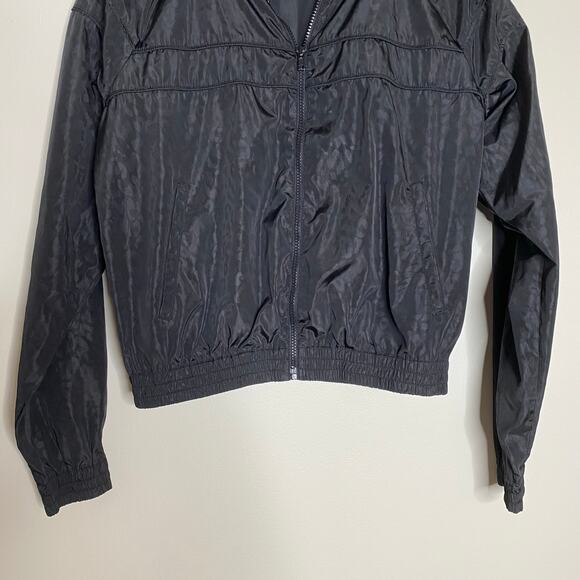 RTA Blanche Jacket Black Tomcat Track Animal Print Zip Up Size Large - Picture 4 of 10